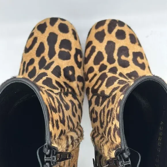 NIB Saint Laurent Pony Hair Manto Natural Platform Ankle Boot Retro Size 37/US 7 - Picture 6 of 13